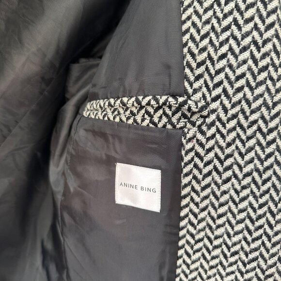 Anine Bing Fishbone Blazer Size Medium - Picture 7 of 12